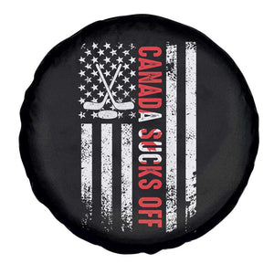 USA Flag Hockey Spare Tire Cover Funny Canada Sucks US EH American Flag TS02 Print Your Wear