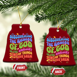 VBS 2025 Ceramic Ornament Discovering The Bigness Of God In The Smallest Of Things Retro Groovy TS02 Print Your Wear