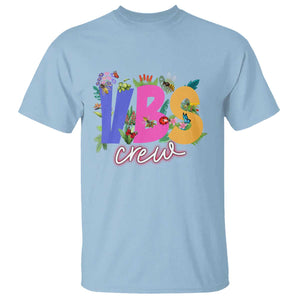 VBS Crew 2025 T Shirt Magninfied Vacation Bible School Adventure TS02 Light Blue Print Your Wear