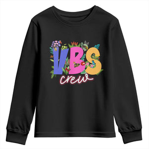 VBS Crew 2025 Youth Sweatshirt Magninfied Vacation Bible School Adventure TS02 Black Print Your Wear