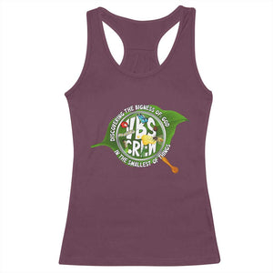 VBS Crew 2025 Racerback Tank Top Magnified Discovering The Bigness Of God In The Smallest Of Things TS02 Maroon Print Your Wear