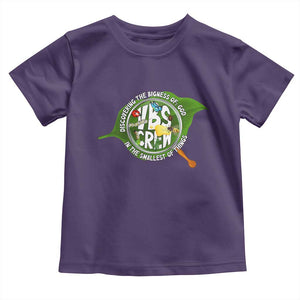 VBS Crew 2025 Toddler T Shirt Magnified Discovering The Bigness Of God In The Smallest Of Things TS02 Purple Print Your Wear