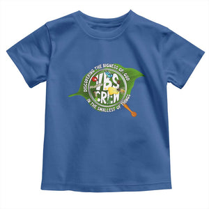 VBS Crew 2025 Toddler T Shirt Magnified Discovering The Bigness Of God In The Smallest Of Things TS02 Royal Blue Print Your Wear