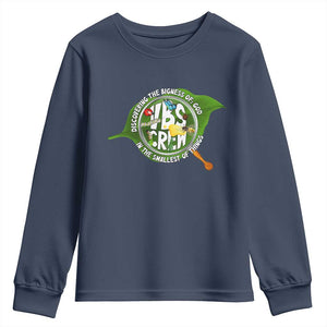 VBS Crew 2025 Youth Sweatshirt Magnified Discovering The Bigness Of God In The Smallest Of Things TS02 Navy Print Your Wear