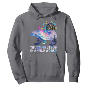 VBS 2025 Adventure Bear Hoodie Trusting Jesus In A Wild World Northen Lights TS02 Charcoal Print Your Wear