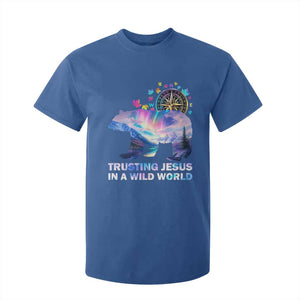 VBS 2025 Adventure Bear T Shirt For Kid Trusting Jesus In A Wild World Northen Lights TS02 Royal Blue Print Your Wear
