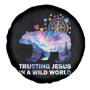 VBS 2025 Adventure Bear Spare Tire Cover Trusting Jesus In A Wild World Northen Lights TS02 Print Your Wear