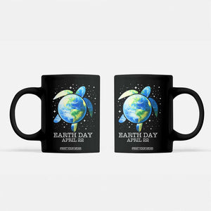 Earth Day Sea Turtle Coffee Mug Restore Earth Save The Planet TS02 Black Print Your Wear