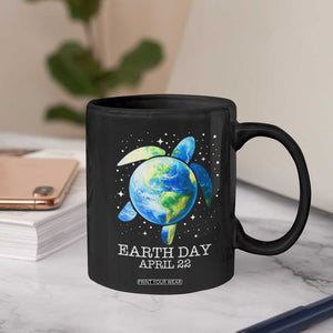 Earth Day Sea Turtle Coffee Mug Restore Earth Save The Planet TS02 Print Your Wear