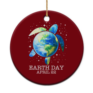 Earth Day Sea Turtle Ceramic Ornament Restore Earth Save The Planet TS02 1pc Red Print Your Wear