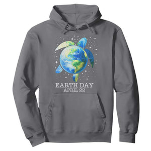 Earth Day Sea Turtle Hoodie Restore Earth Save The Planet TS02 Charcoal Print Your Wear