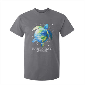 Earth Day Sea Turtle T Shirt For Kid Restore Earth Save The Planet TS02 Charcoal Print Your Wear