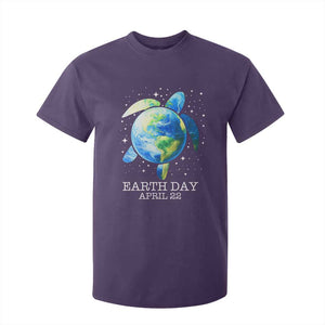 Earth Day Sea Turtle T Shirt For Kid Restore Earth Save The Planet TS02 Purple Print Your Wear