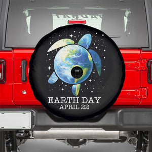 Earth Day Sea Turtle Spare Tire Cover Restore Earth Save The Planet TS02 Black Print Your Wear