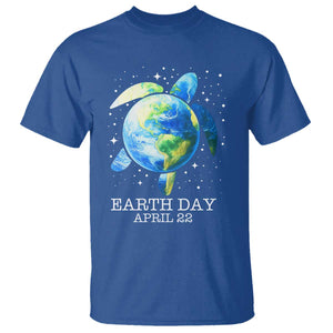 Earth Day Sea Turtle T Shirt Restore Earth Save The Planet TS02 Royal Blue Print Your Wear