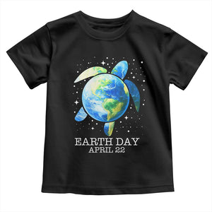 Earth Day Sea Turtle Toddler T Shirt Restore Earth Save The Planet TS02 Black Print Your Wear