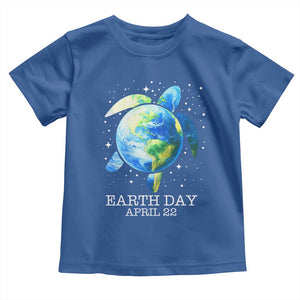 Earth Day Sea Turtle Toddler T Shirt Restore Earth Save The Planet TS02 Royal Blue Print Your Wear