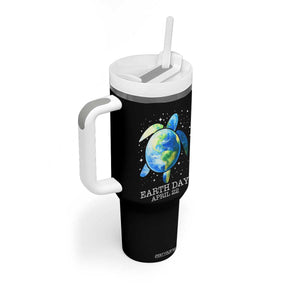 Earth Day Sea Turtle Tumbler With Handle Restore Earth Save The Planet TS02 Print Your Wear