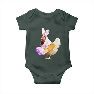 Funny Chicken Bunny Baby Onesie Happy Easter Eggs Farm TS02 Print Your Wear