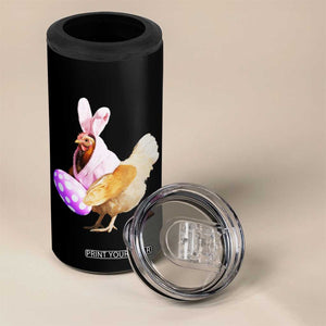 Funny Chicken Bunny 4 in 1 Can Cooler Tumbler Happy Easter Eggs Farm TS02 Print Your Wear