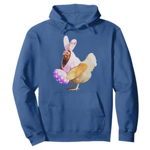 Funny Chicken Bunny Hoodie Happy Easter Eggs Farm TS02 Royal Blue Print Your Wear