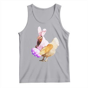 Funny Chicken Bunny Tank Top Happy Easter Eggs Farm TS02 Athletic Heather Print Your Wear