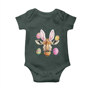 Funny Giraffe Bunny Baby Onesie Happy Easter Day Sunday TS02 Print Your Wear