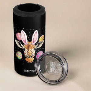 Funny Giraffe Bunny 4 in 1 Can Cooler Tumbler Happy Easter Day Sunday TS02 Print Your Wear