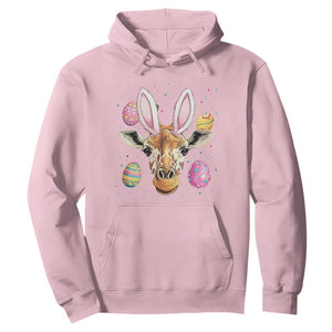 Funny Giraffe Bunny Hoodie Happy Easter Day Sunday TS02 Light Pink Print Your Wear