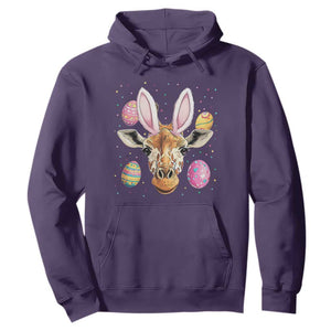 Funny Giraffe Bunny Hoodie Happy Easter Day Sunday TS02 Purple Print Your Wear