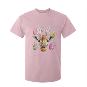 Funny Giraffe Bunny T Shirt For Kid Happy Easter Day Sunday TS02 Light Pink Print Your Wear