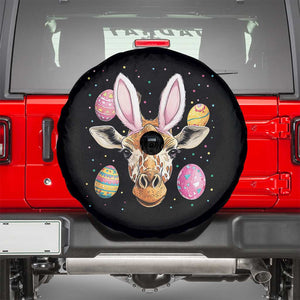 Funny Giraffe Bunny Spare Tire Cover Happy Easter Day Sunday TS02 Black Print Your Wear