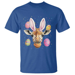 Funny Giraffe Bunny T Shirt Happy Easter Day Sunday TS02 Royal Blue Print Your Wear