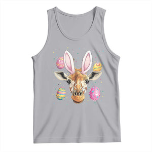 Funny Giraffe Bunny Tank Top Happy Easter Day Sunday TS02 Athletic Heather Print Your Wear