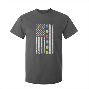 Easter Eggs American Flag Patriotic T Shirt For Kid Happy Easter Day TS02 Dark Heather Print Your Wear