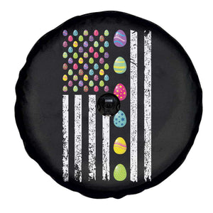 Easter Eggs American Flag Patriotic Spare Tire Cover Happy Easter Day TS02 Print Your Wear