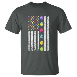 Easter Eggs American Flag Patriotic T Shirt Happy Easter Day TS02 Dark Heather Print Your Wear