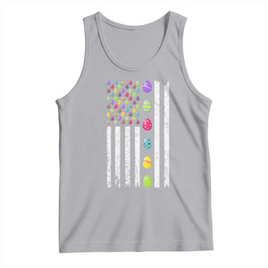 Easter Eggs American Flag Patriotic Tank Top Happy Easter Day TS02 Athletic Heather Print Your Wear