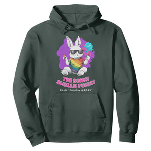 Happy 420 Easter Hoodie The Bunny Smells Funny TS02 Dark Forest Green Print Your Wear