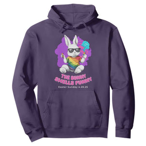 Happy 420 Easter Hoodie The Bunny Smells Funny TS02 Purple Print Your Wear