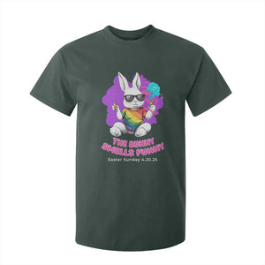 Happy 420 Easter T Shirt For Kid The Bunny Smells Funny TS02 Dark Forest Green Print Your Wear