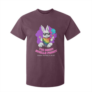 Happy 420 Easter T Shirt For Kid The Bunny Smells Funny TS02 Maroon Print Your Wear