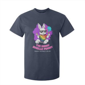 Happy 420 Easter T Shirt For Kid The Bunny Smells Funny TS02 Navy Print Your Wear