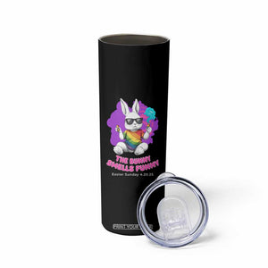 Happy 420 Easter Skinny Tumbler The Bunny Smells Funny TS02 Print Your Wear