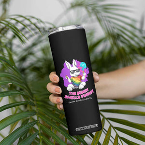 Happy 420 Easter Skinny Tumbler The Bunny Smells Funny TS02 Print Your Wear