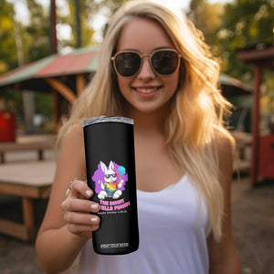 Happy 420 Easter Skinny Tumbler The Bunny Smells Funny TS02 Print Your Wear