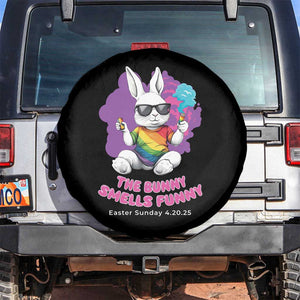 Happy 420 Easter Spare Tire Cover The Bunny Smells Funny TS02 No hole Black Print Your Wear