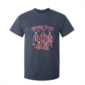 Prepare to Groovy Dye Funny Bunny Easter T Shirt For Kid Horror Dyeing Eggs TS02 Navy Print Your Wear
