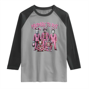 Prepare to Groovy Dye Funny Bunny Easter Raglan Shirt Horror Dyeing Eggs TS02 Sport Gray Black Print Your Wear