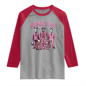 Prepare to Groovy Dye Funny Bunny Easter Raglan Shirt Horror Dyeing Eggs TS02 Sport Gray Red Print Your Wear